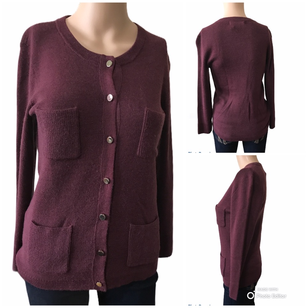Banana Republic Crew Neck Cardigan Sweater…